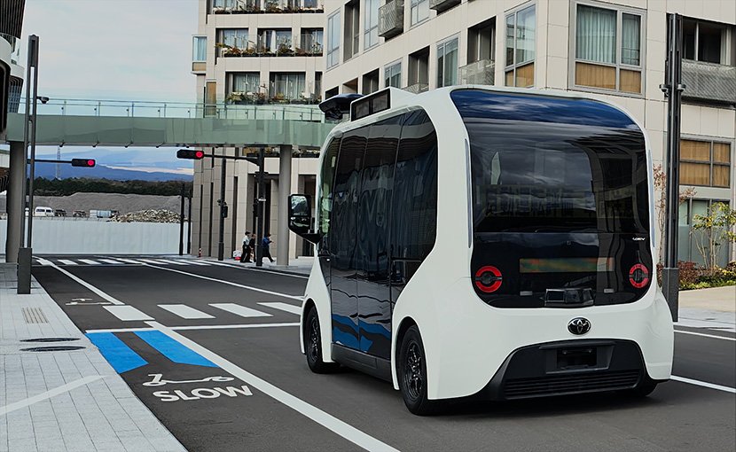 （写真5）e-Palette と信号機が連携して信号機を自律的に制御　イメージ