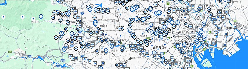 図2 東京都が運営する都内の中小河川監視システムの例(出典:「東京都 水防災総合情報システム」より引用) イメージ
