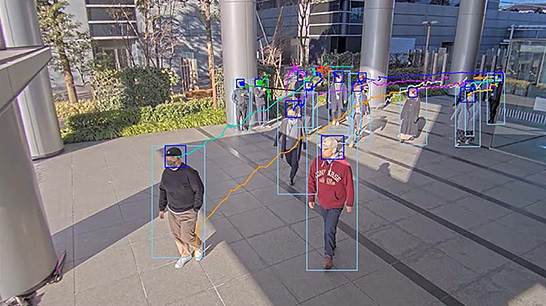 NECソリューションイノベータが提供する混雑度計測のイメージ（出典：NECソリューションイノベータの発表資料より）　イメージ