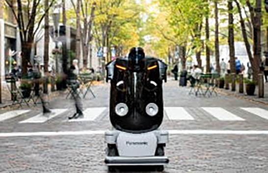 ロボット単独での走行・販売実証実験（出典：大手町・丸の内・有楽町地区まちづくり協議会）　イメージ