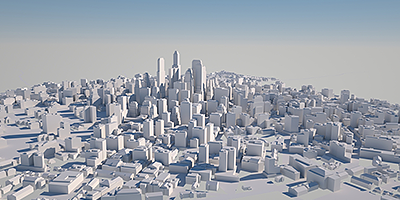 社会課題解決からメタバースまで活用が広がる3D都市モデル　イメージ