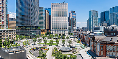東京都心のビジネスエリアとして、東京大丸有地区がスマートシティ化を推進　イメージ