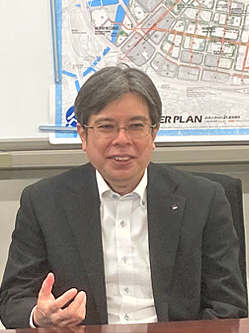 大橋氏 インタビュー風景
