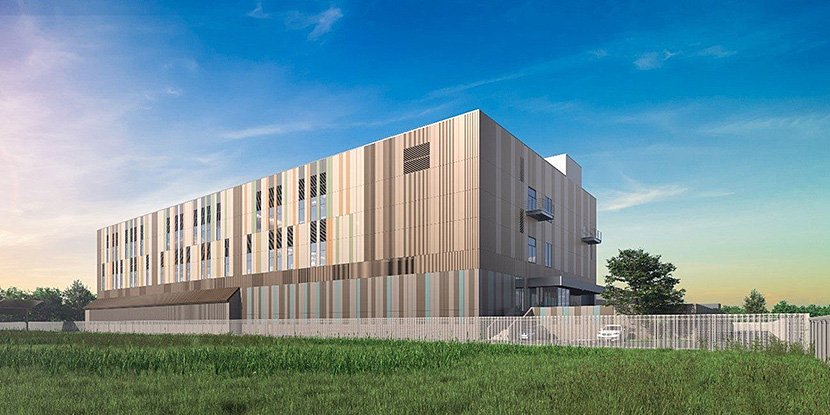 東急不動産が北海道石狩市に建設する「石狩再エネデータセンター第1号」(出典:東急不動産) イメージ