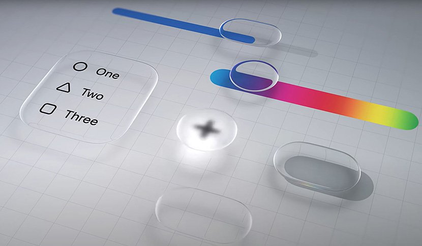 （図3）Liquid Glass（出典：Apple）　イメージ