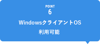 POINT6 WindowsクライアントOS利用可能